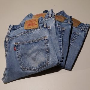 4 Pair Vintage Levi 501's 33/33